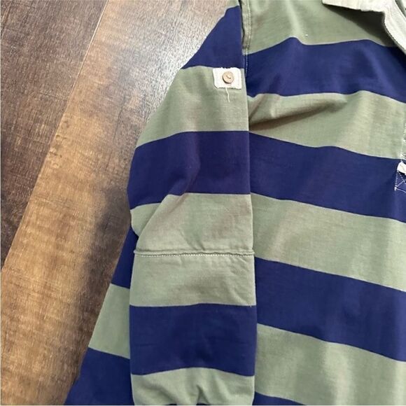 Free People NWT Peyton Rugby Tee in Army Navy Combo Size XS - Picture 9 of 13
